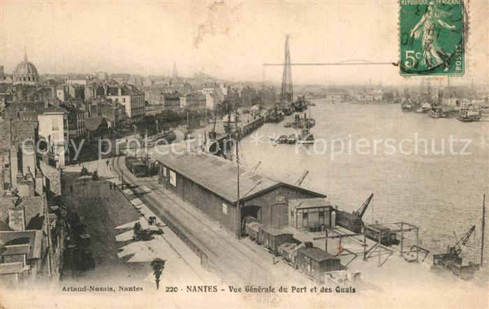 Nantes Loire Atlantique Vue Generale du port et des quais