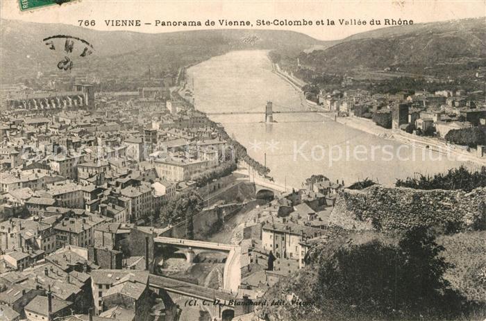 Vienne sur le Rhone Panorama Sainte Colombe et Vallee du Rhône