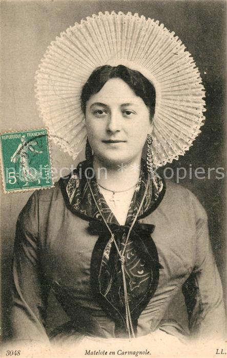 Boulogne-sur-Mer Matelote en Carmagnole Costumes Types Trachten