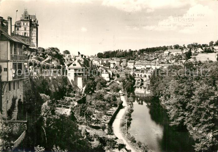 Uzerche Paysage sur la Vézère vu de l_Hôtel Bel
