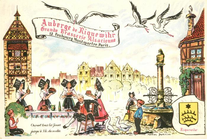 Riquewihr Haut Rhin Auberge Grande Brasserie Alsacienne Fon