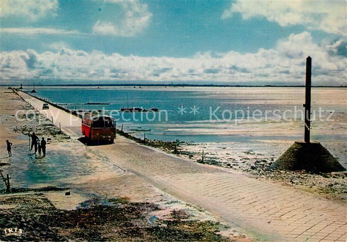 Ile de Noirmoutier Passage du Gois arrivée dans l'Ile