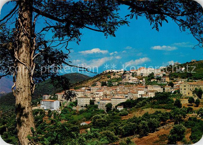 Sartene Vue Generale de la ville bâtie en amphithéâtre