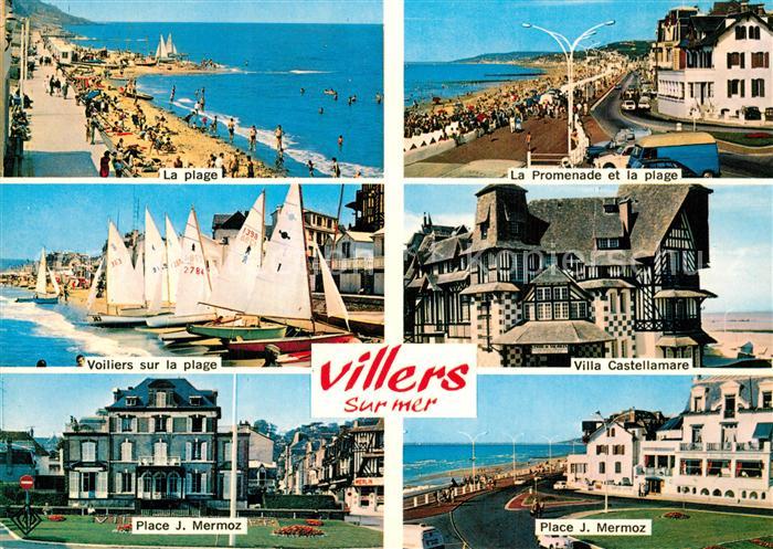 Villers-sur-Mer Plage Promenade Voiliers Villa Castellamare Place Jean Mermoz