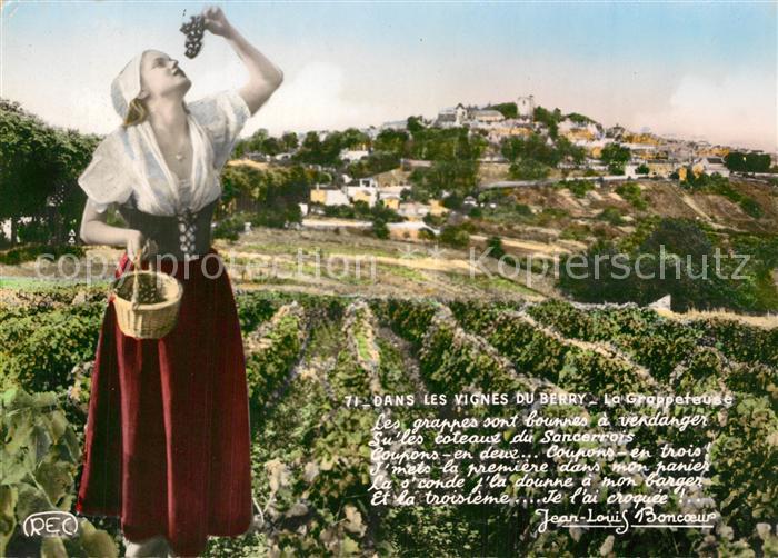 Berry Region Dans les vignes du Berry La Grappeteuse