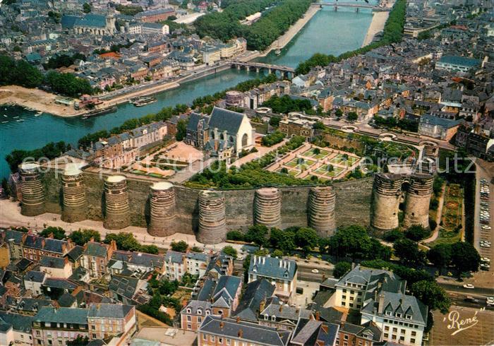 Angers Chateau vue aérienne