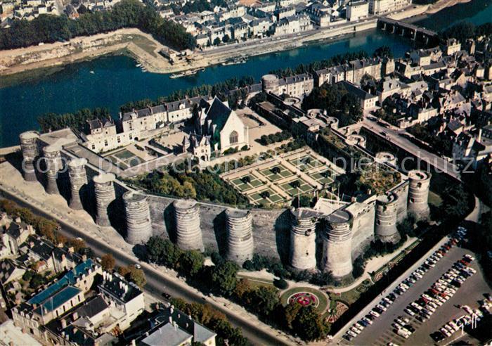 Angers Chateau vue aérienne