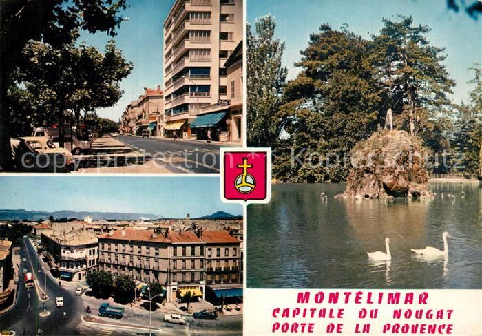 Montelimar Boulevard Desmarais Place d Aygu Pièce d'eau du parc