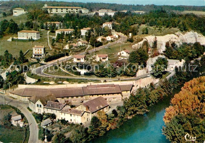 Saint-Astier Dordogne La Cité vue aérienne