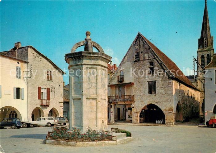 Eymet Place Gambetta Maisons a galeries vestiges de l'ancienne bastide