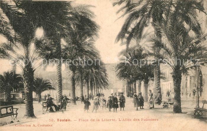 Toulon Var Place de la Liberté Allée des Palmiers