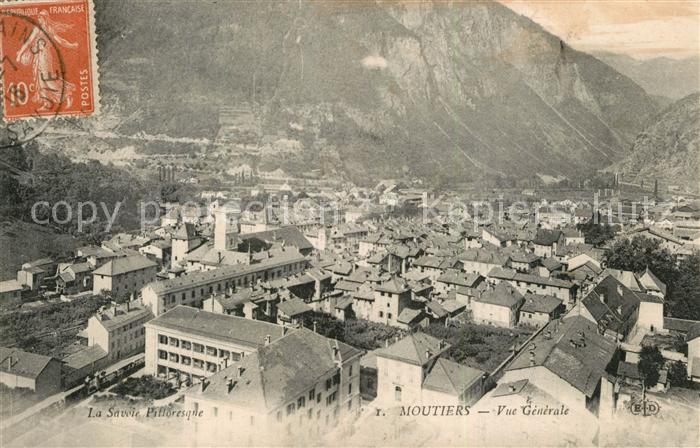Moutiers Salins Vue Generale Alpes
