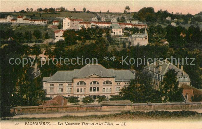 Plombieres-les-Bains Vosges Nouveaux Thermes et les villas