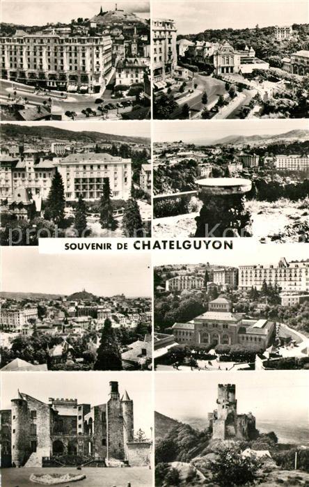 Chatelguyon Vue Generale Place Brosson Hôtels Puy de Dome Etablissement Thermal