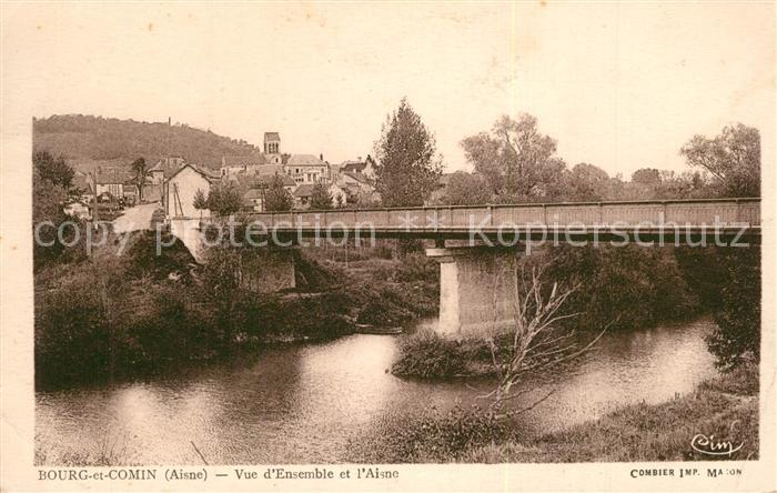 Bourg-et-Comin Vue d ensemble Pont sur l'Aisne