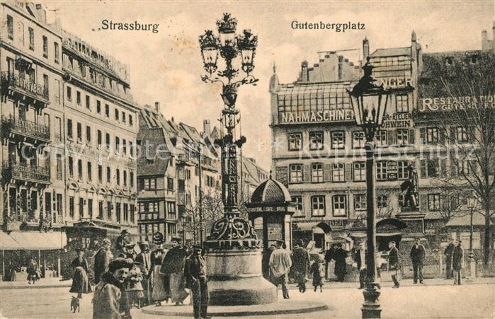 Strassburg Elsass Gutenbergplatz