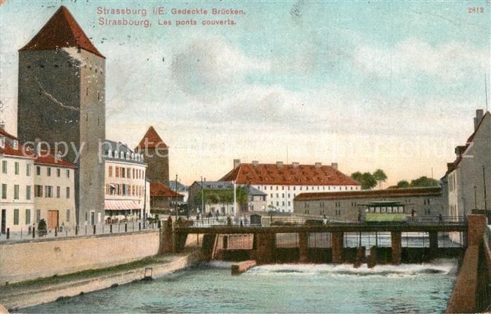 Strassburg Bergstrasse Gedeckte Bruecken Ponts couverts