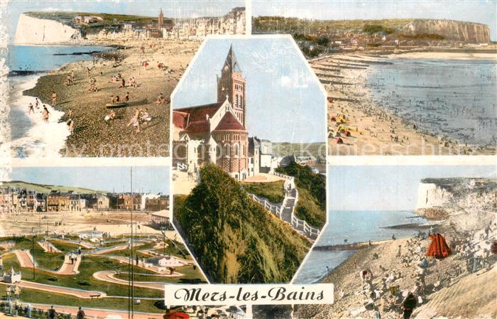 Mers-les-Bains Vue Generale Plage Eglise Saint Martin Golf Miniature