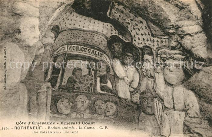 Rotheneuf Rochers sculptés La Grotte
