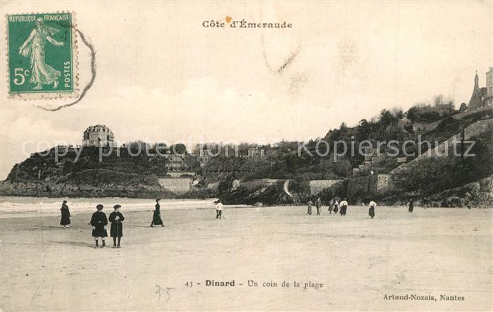 Dinard 35 Un coin de la plage
