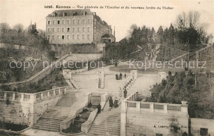 Rennes Ille-et-Vilaine Escalier Jardin du Thabor