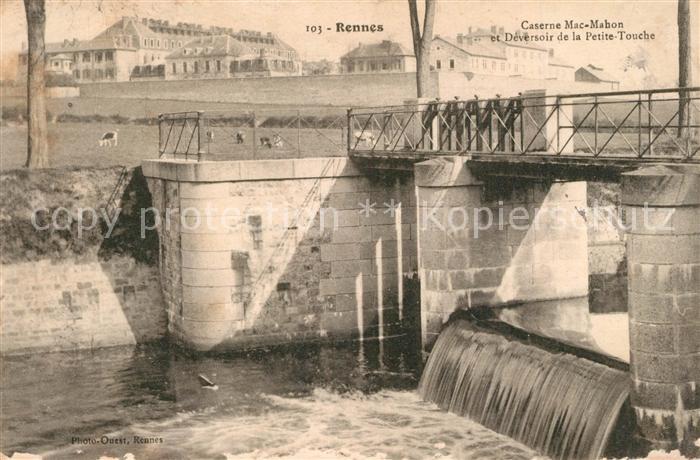 Rennes Ille-et-Vilaine Caserne Mac Mahon et Déversoir de la Petite Touche