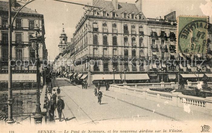 Rennes Ille-et-Vilaine Pont de Nemours nouveaux Jardins sur la Vilaine