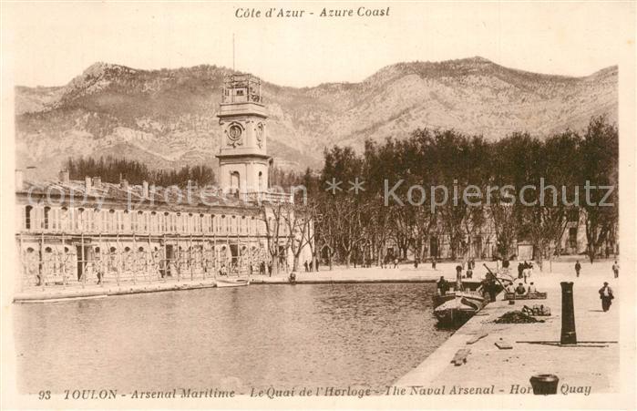 Toulon Var Arsenal Maritime Quai de l_Horloge