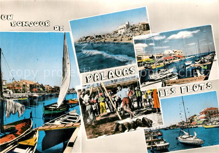 Palavas-les-Flots Herault Canal Port de pêche Plage Pesée des Thons Canal