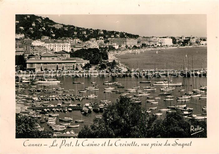 Cannes Alpes-Maritimes Port Casino Croisette vue prise du Suqu