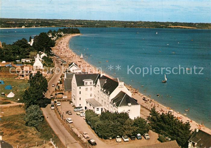 Fouesnant La plage vue aérienne