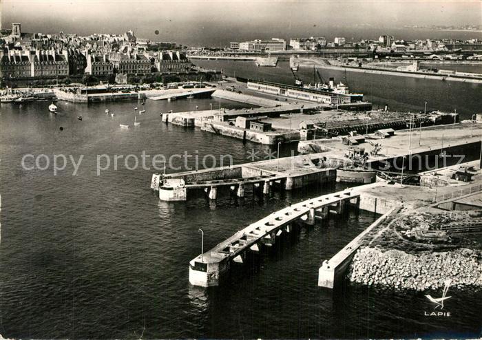 Saint-Malo 35 Ecluses Gare Maritime vue aérienne