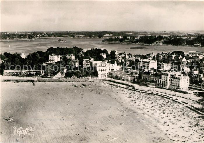 Dinard 35 Plage Casino ver la Vallee de la Rance vue aérienne