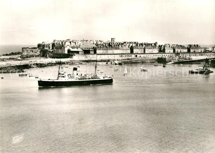 Saint-Malo 35 Vue Generale de la Cité Corsaire Port Bateaux vue aérienne