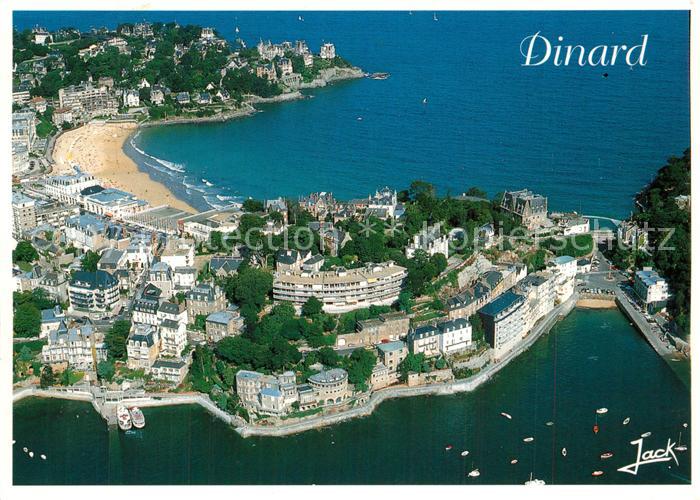 Dinard 35 La cale du Bec de la Vallee Plage de l'écluse vue aérienne
