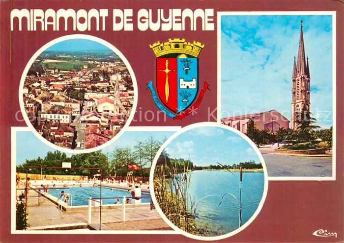 Miramont-de-Guyenne Vue Generale aérienne Piscine Lac Eglis