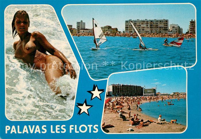 Palavas-les-Flots Herault Station accueillante Plage Jeune Femme
