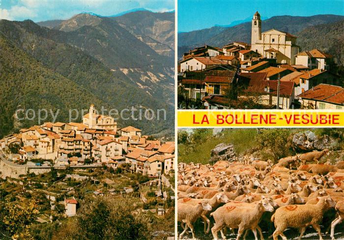 La Bollene-Vesubie Vue panoramique Eglise des moutons