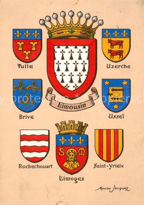 Limousin Region Stadtwappen der Region Krone