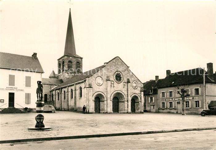 Domerat Place Eglise Poste Ecole Notre Dame