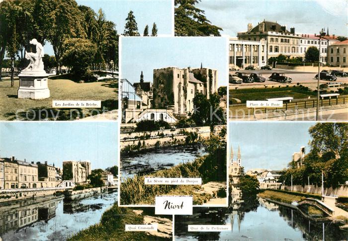 Niort 79 Jardins de la Breche Statue Monument Qu