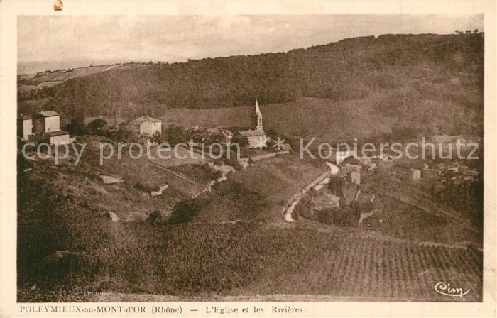 Poleymieux-au-Mont-d Or Eglise et les Rivieres