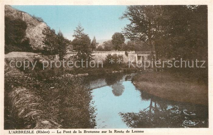 L Arbresle Le Pont de la Brenenne sur la Route de Lozane