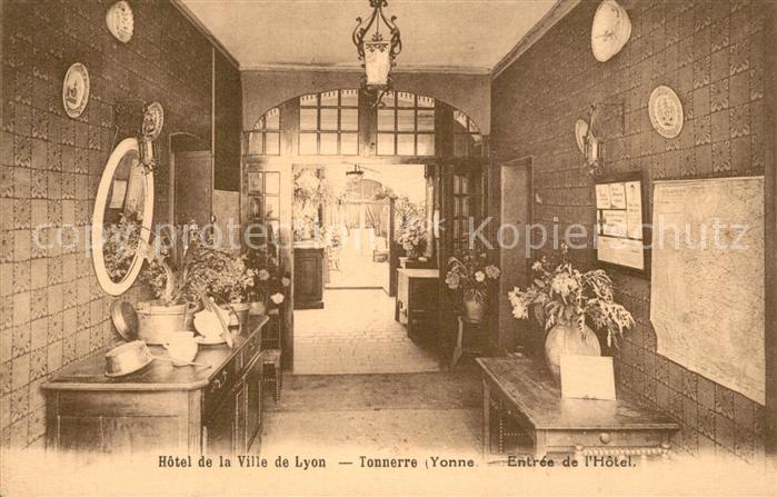 Tonnerre Hotel de la Ville de Lyon Entree