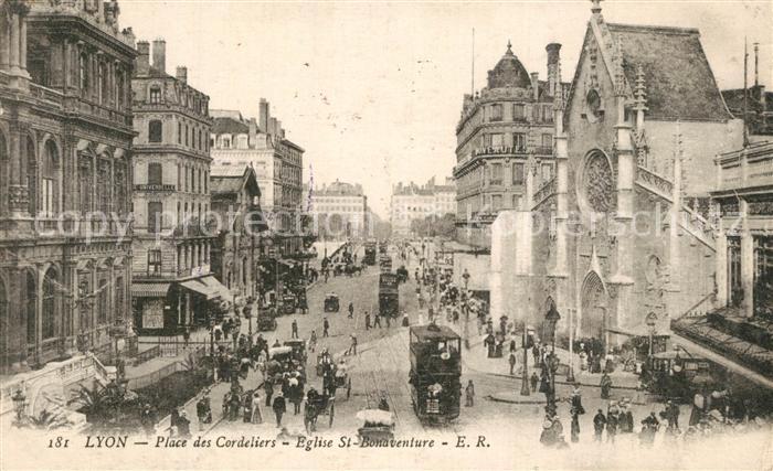 Lyon France Place des Cordeliers Eglise St Bonavent