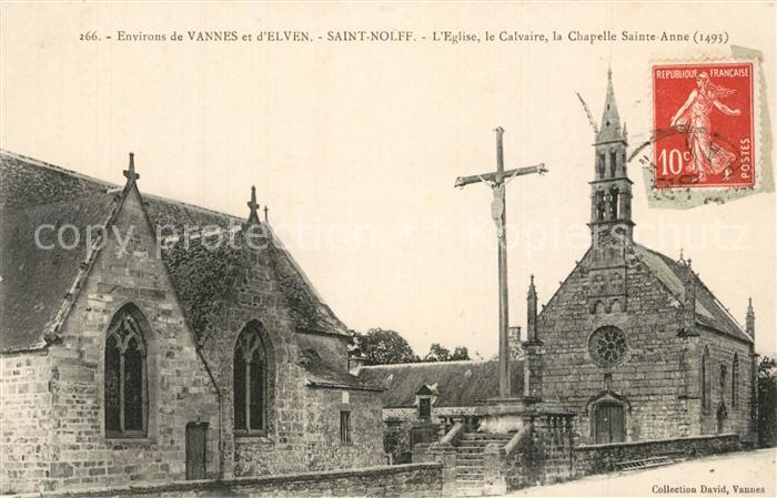 Saint-Nolff Eglise le Calvaire la Chapelle Sainte Anne