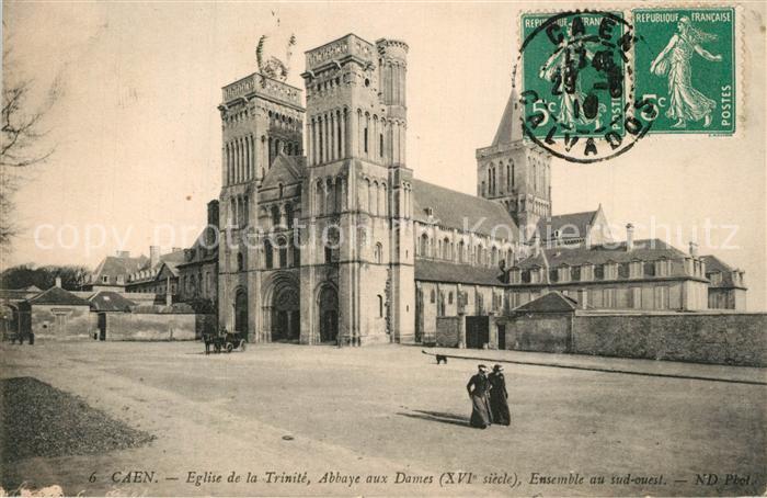 Caen Eglise de la Trinite Abbaye aux Dames Ensemble au sud ouest