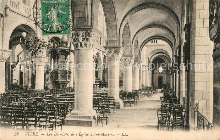 Vitre d Ille-et-Vilaine Les Bas Cotes de l’Eglise Saint Martin