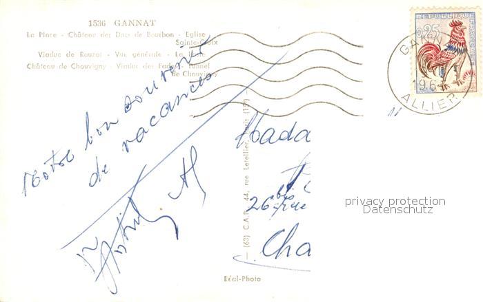 Gannat La Place Chateau des Ducs de Bourbon Eglise Sainte Croix Viaduc de Rouzal – Bild 2