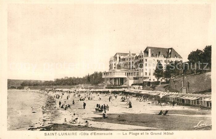 Saint-Lunaire La Plage et le Grand Hotel